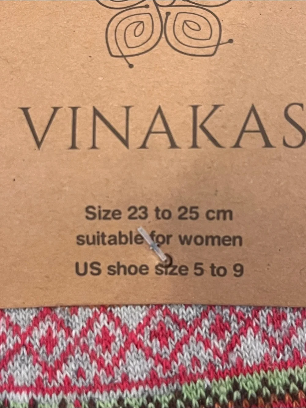 Vinakas Nordic NWT Patterned Crew Socks SET of 3 PAIRS